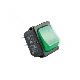 Comutator, 250V, cu bec, verde - STV 02